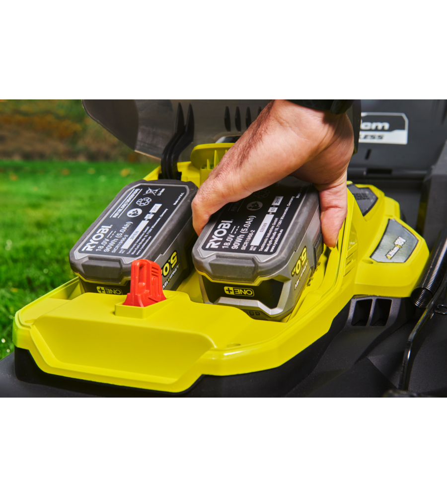 Tagliaerba a batteria ryobi "ry18lmx40a-0" taglio 40 cm 18v, solo corpo macchina